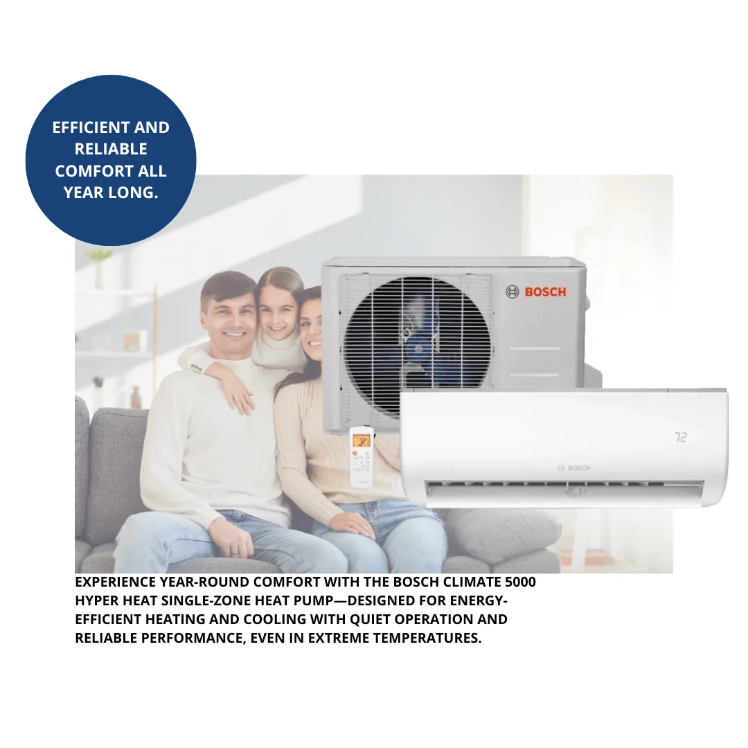 Bosch Climate 5000 Hyper Heat Single-Zone Heat Pump - Image 3