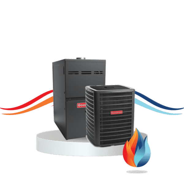 Goodman GM9C96 Two-Stage Gas Furnace + GSX 13 Goodman Air Conditioner Combo