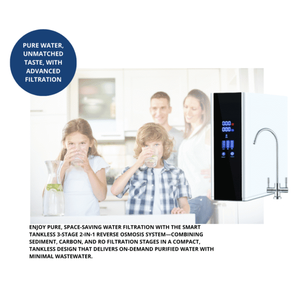 Smart Tankless 3 Stage 2 in 1 Reverse Osmosis System (RO) - Image 4